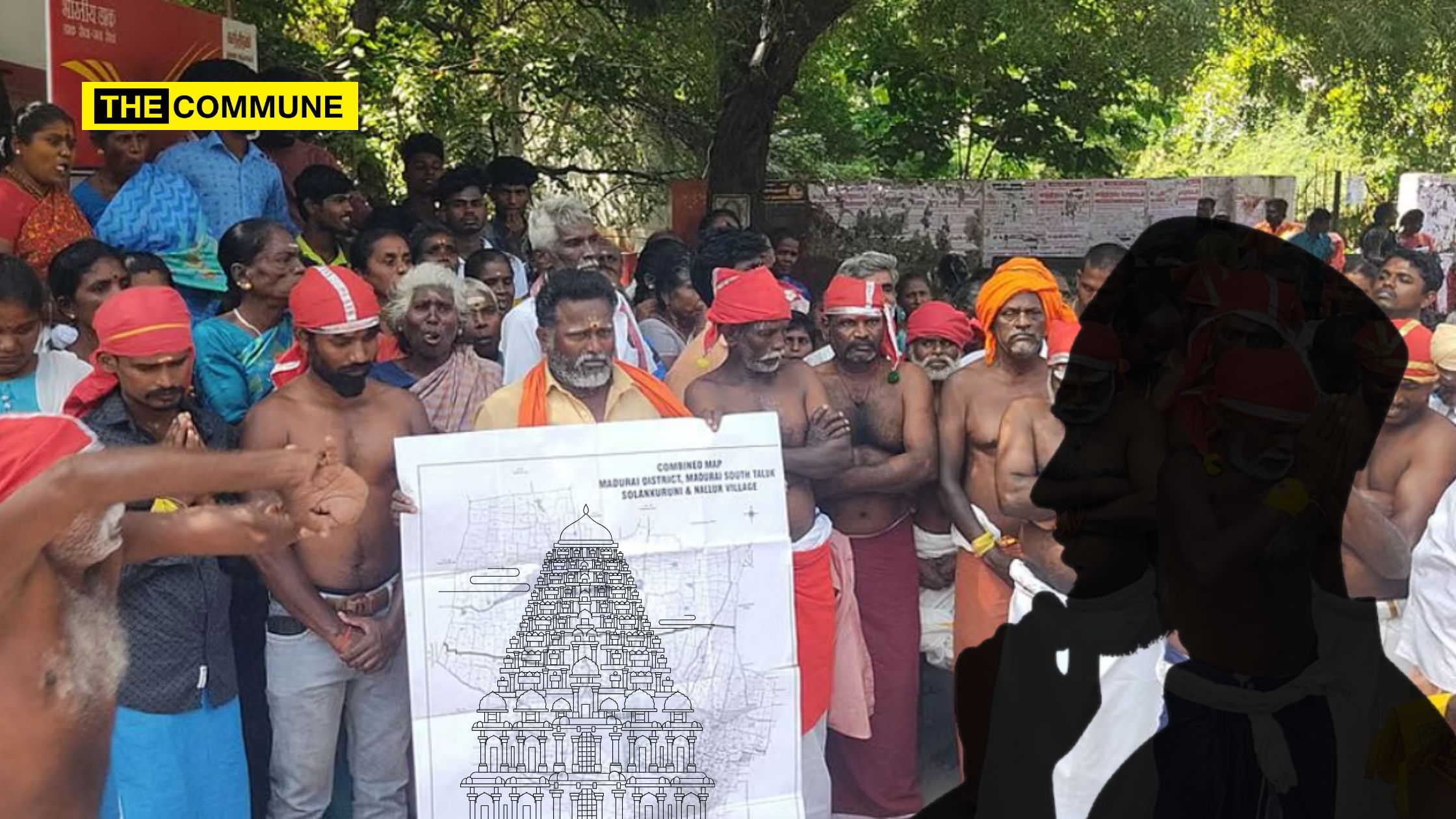 Solankuruni villagers want to reclaim their traditional temple path, now blocked by a private institution under a Muslim management.