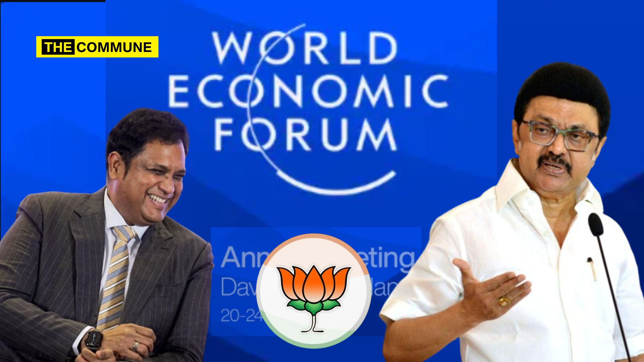 TN BJP Mocks Dravidian Model Government & Its Minister For Failing To Disclose Investment Details From Davos WEF, But Buttressing With Non-Logical Statements BJP criticizes DMK Industries Minister Rajaa for not disclosing investment details from the Davos WEF, unlike other states.