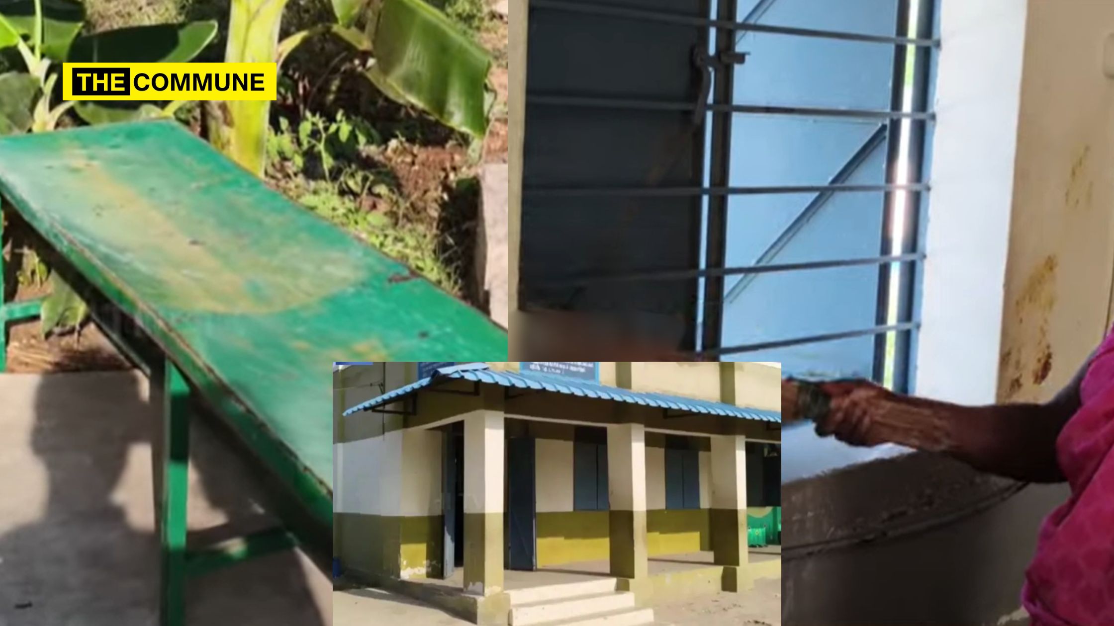 Human waste was thrown into the 10th-grade classroom of the government school in Palladam. No arrests so far.