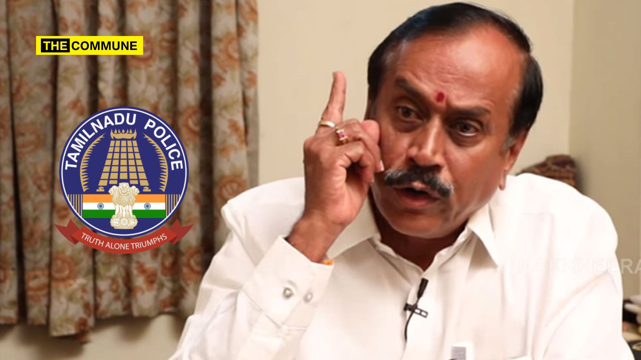 Raja said, “The entire liver of the TN police department has rotted” attributing this decline to the DMK rule.