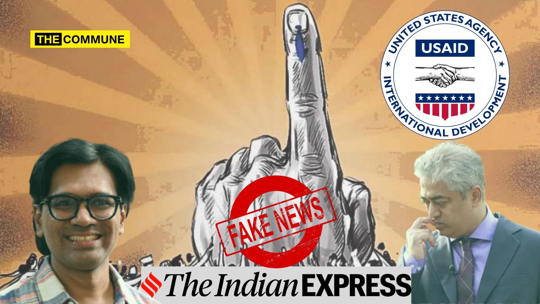 Indian Express, Alt News' Zubair, Rajdeep Sardesai Peddle Fake News About USAID's $21 Million Funding For Voter TurnoutSaying It Was For Bangladesh And Not India, Here's The Truth