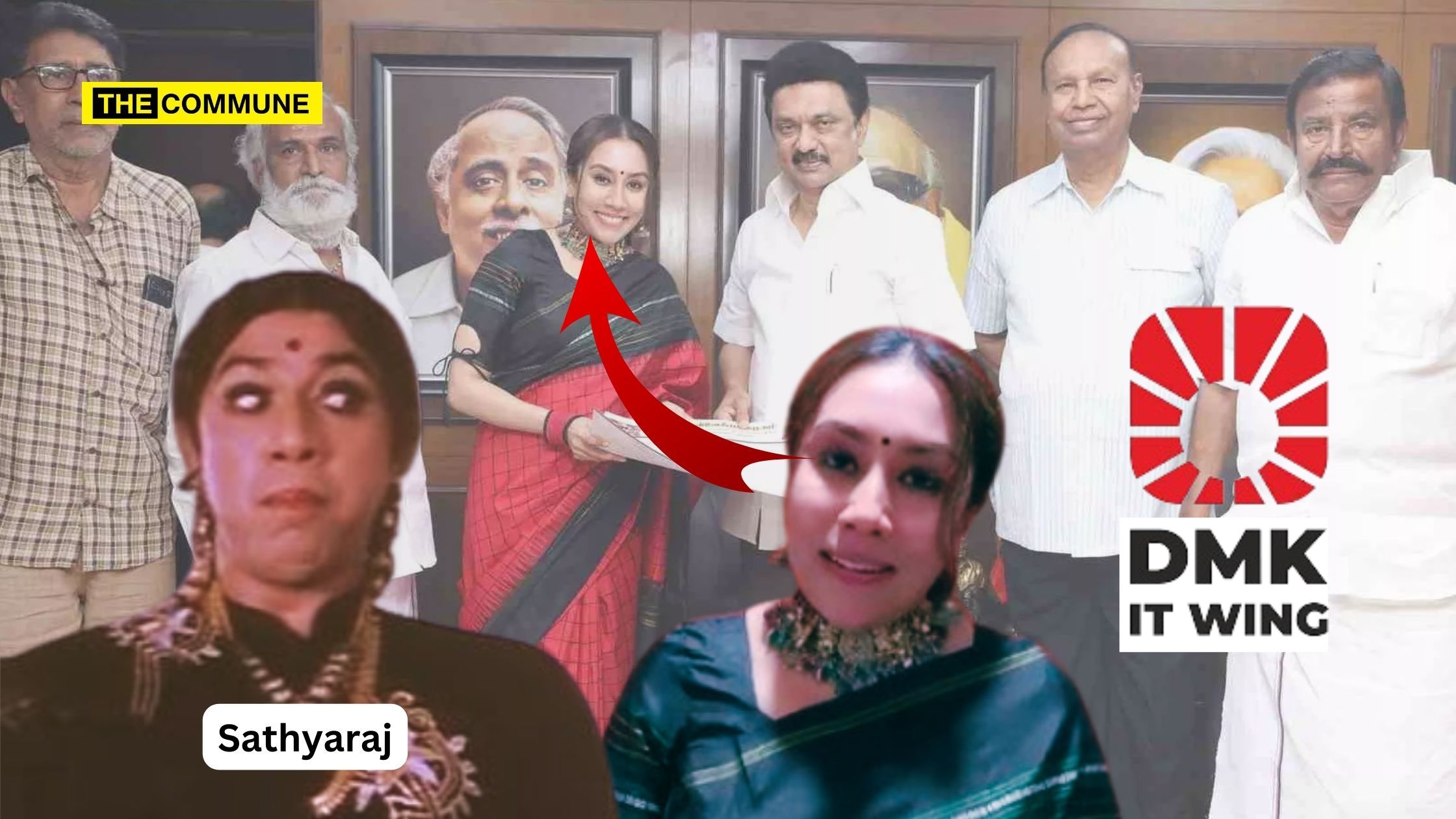 Divya Sathyaraj, sathyaraj, dmk it wing