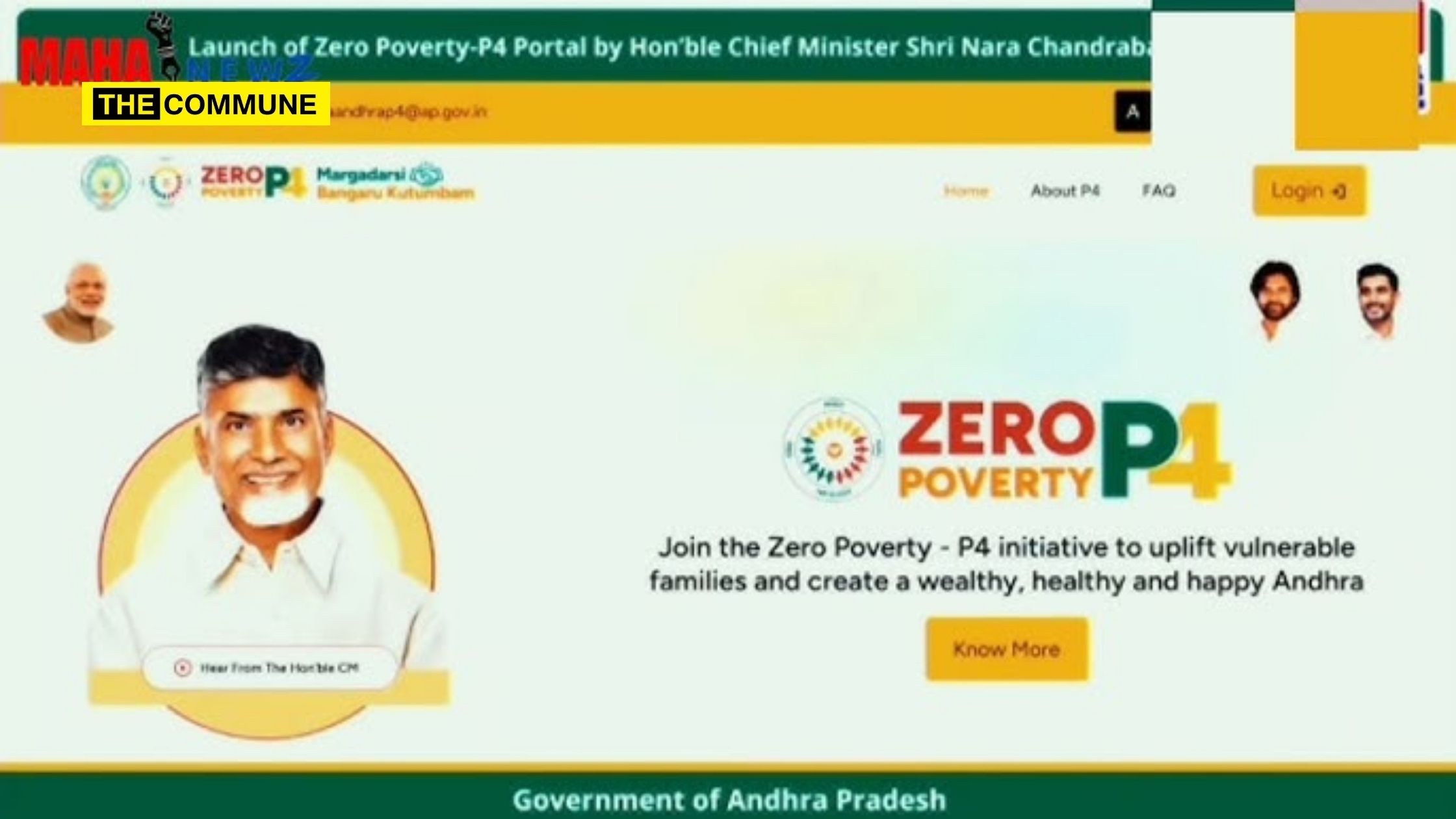 Andhra Pradesh CM, Family Turn Mentors Under Zero Poverty Initiative