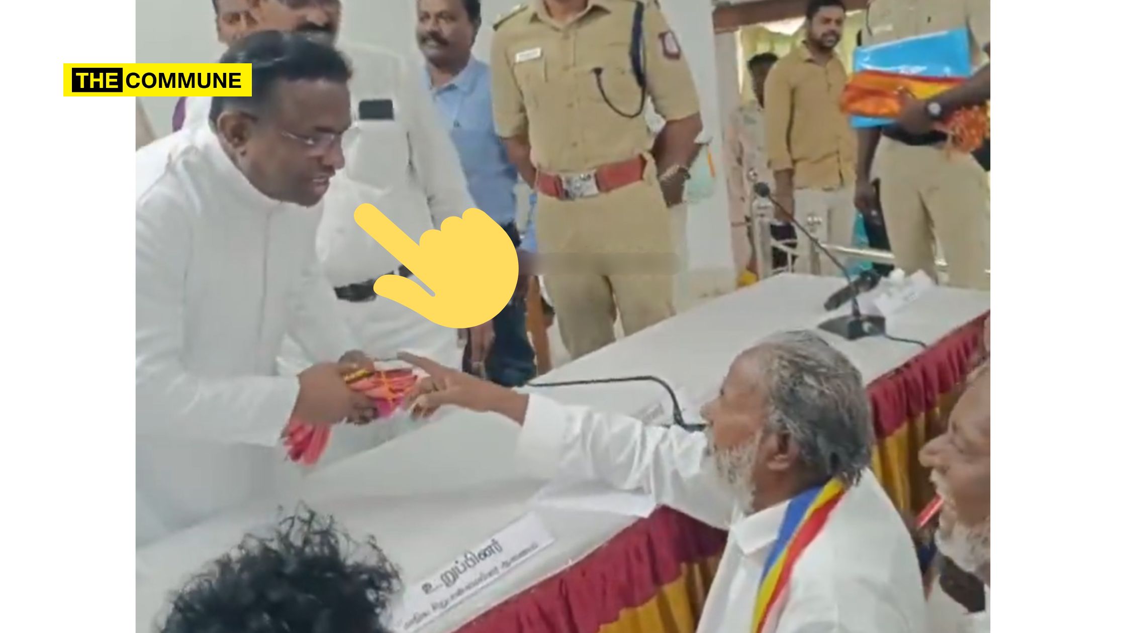 tn minorities commission chairman joe arun drinks buddhists insult