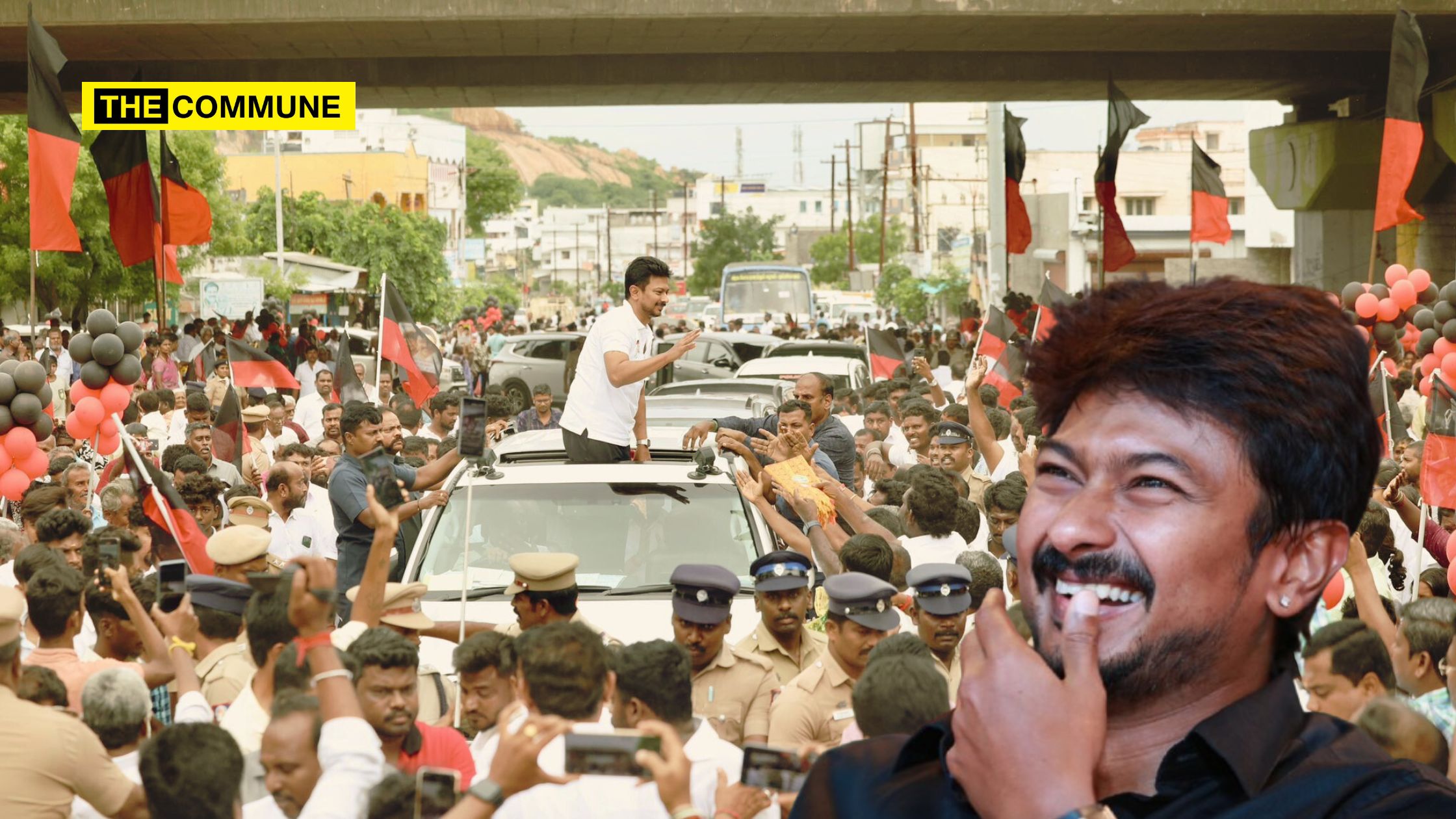 udhayanidhi stalin traffic car