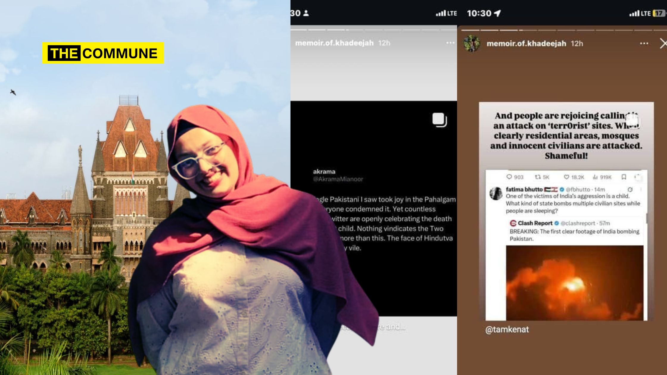 khadija sheikh sinhagad college engineering student pune arrested rusticated pakistan bombay high court