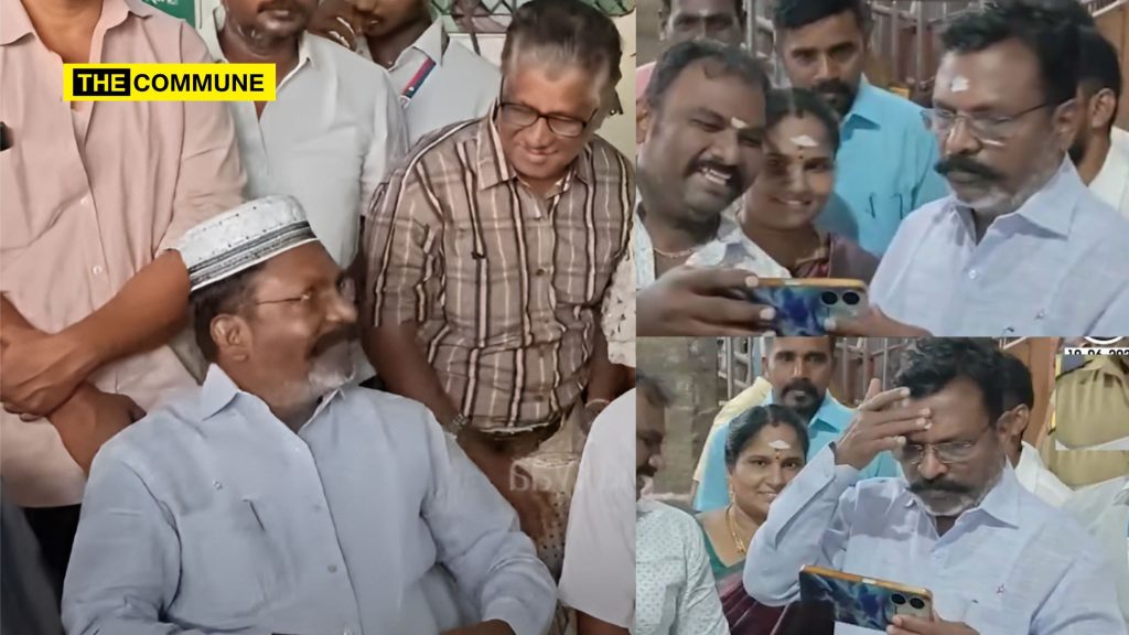 thirumavalavan skullcap vibhuti vck mp