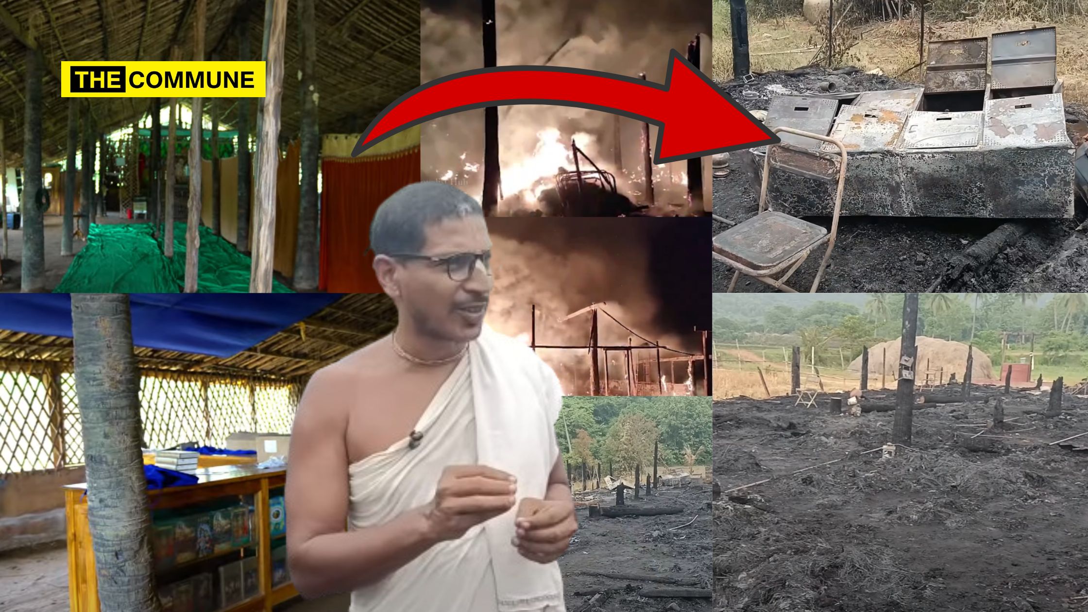 Mysterious Fire Destroys ISKCON’s Kurma Village Temple In Srikakulam, SP Denies Foul Play srikakulam kurma village iskcon