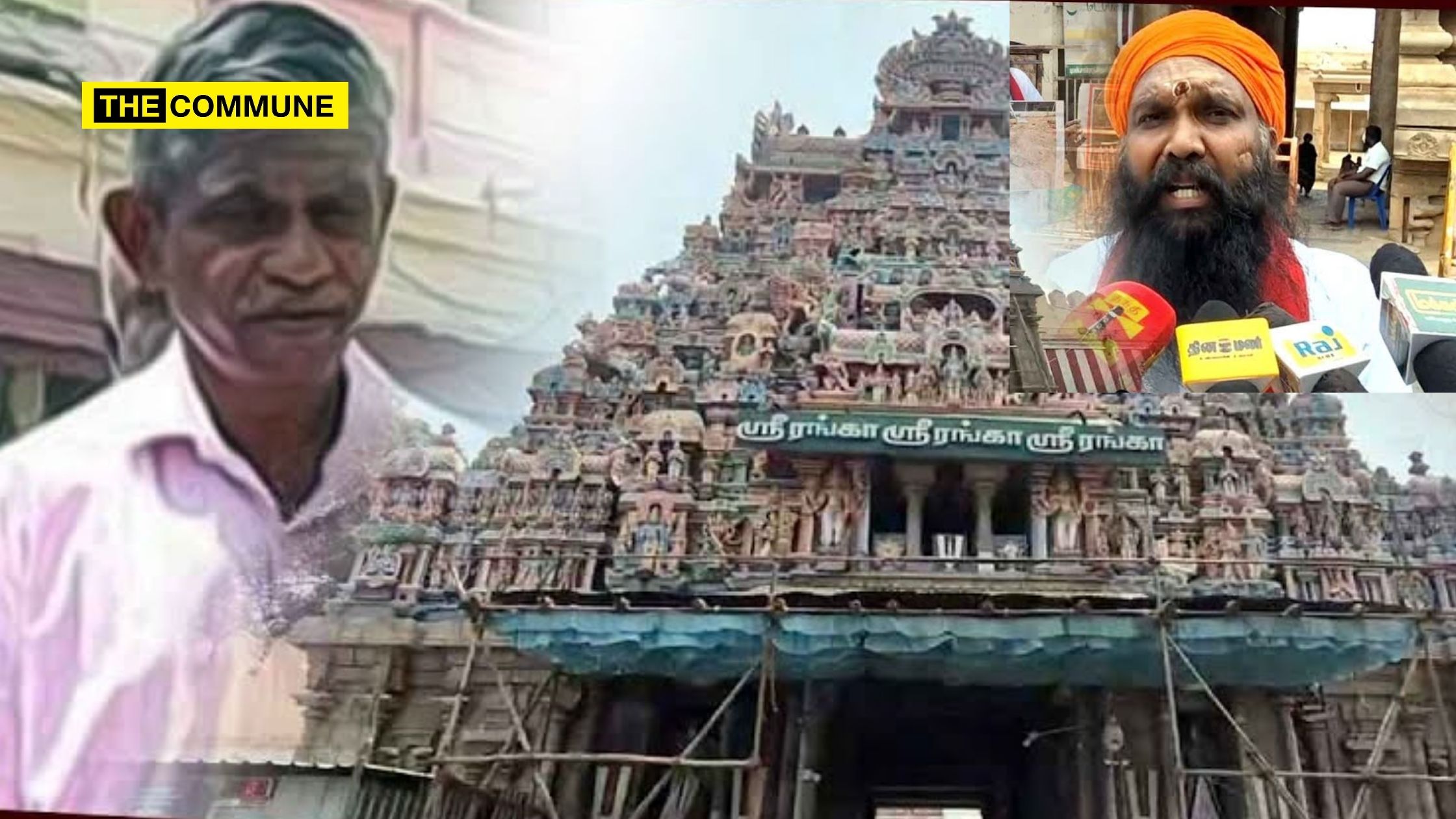 Man Accused Of Destroying Temple Assets In Dindigul Temple Appointed As Srirangam Temple Superintendent, Hindu Tamilar Katchi Protests