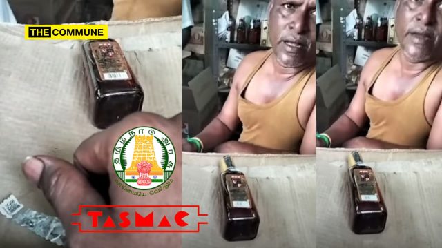 TASMAC Employee Caught On Video Overcharging Liquor Customers In Villupuram dravidian model tasmac