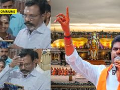 “Wipes Off Vibhuti To Take Selfie, Will Be Back Begging For Votes In 2026”, Annamalai Takes A Dig At VCK Chief Thirumavalavan annamalai tn bjp thirumavalavan murugan devotees conference vibhuti rub off