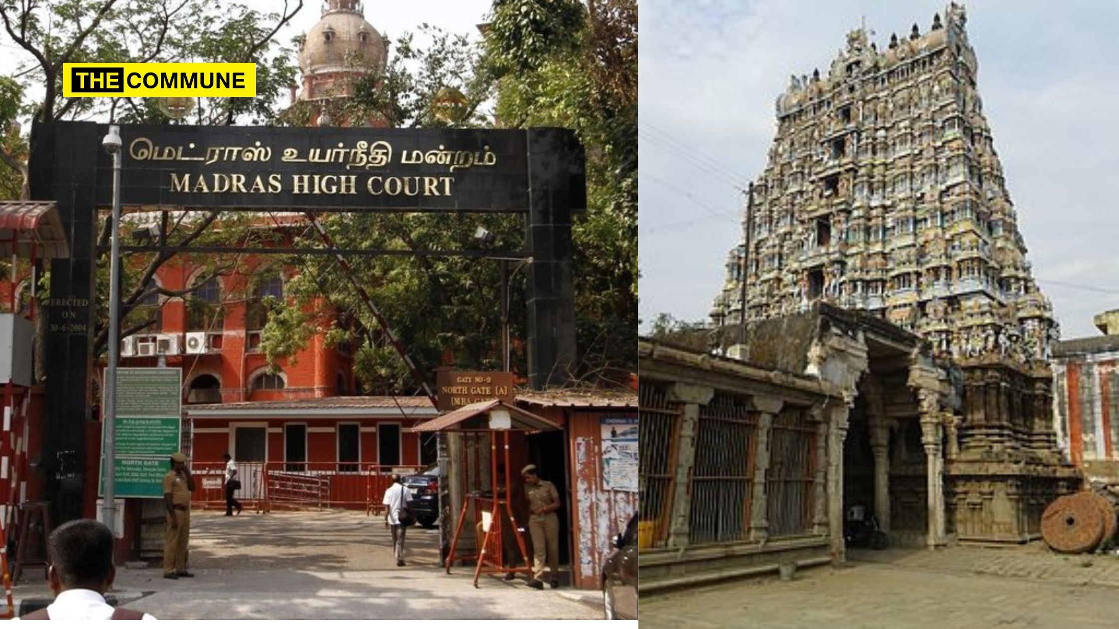 madras high court construction projects hrce nellaiappar temple