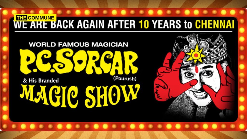 p.c. sorcar magic show indrajal chennai