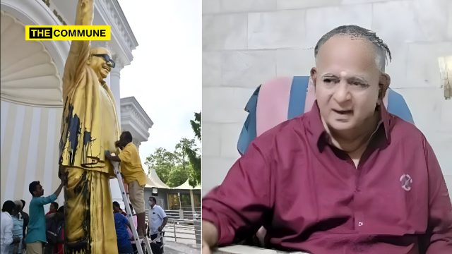 dmk black paint karunanidhi