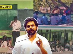 DMK Stooge Actor Karthi Says “TN Govt Schools Are Excellent”, But Tiruppur Students Study In Corridors, Terraces, And Makeshift Classrooms
