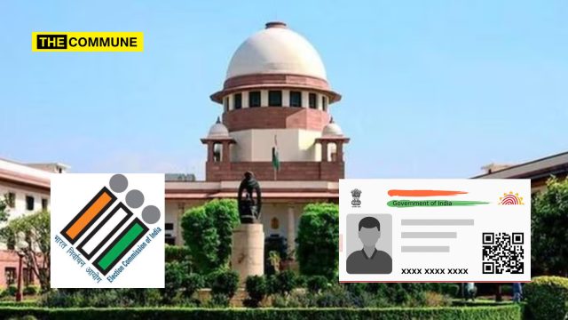 aadhaar card supreme court eci election commission bihar SIR electoral case