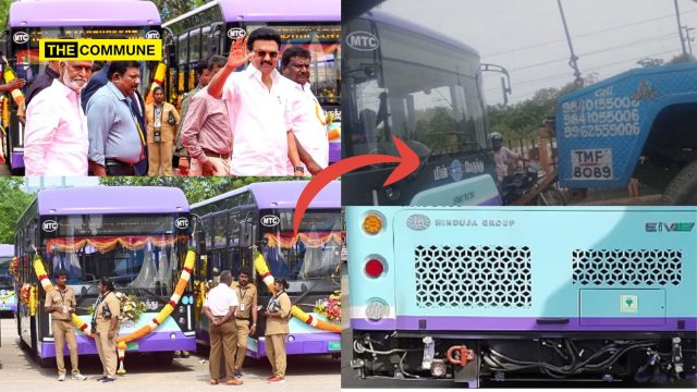 cm stalin mk stalin bus breakdown inaugurated electric bus madhavaram