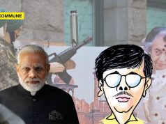 Congress-Supporting Leftist Cartoonist Gives Call For PM Modi’s Assassination leftist cartoonist manjul modi indira gandhi assassination