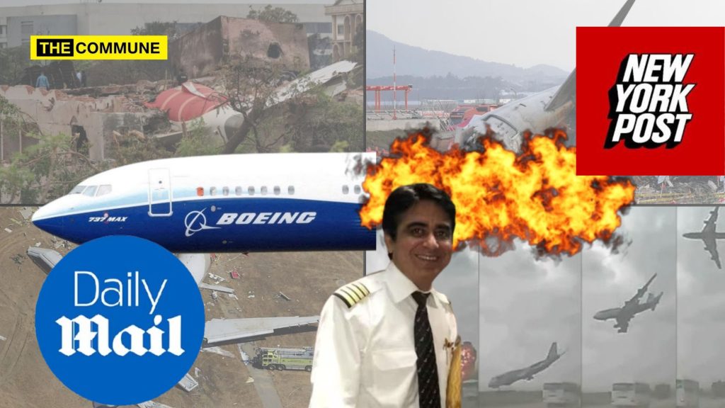 new york post daily mail pilot sumeet sabharwal air india ahmedabad plane crash boeing suicide depression
