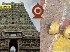 Kalasam Crashes From Rajagopuram At HR&CE-Administered Tenkasi Kasi Viswanathar Temple Just 4 Months After Kumbhabishekam Rajagopuram Kalasam Collapses At Tenkasi Kasi Viswanathar Temple; Devotees Demand Probe & Quick Repair