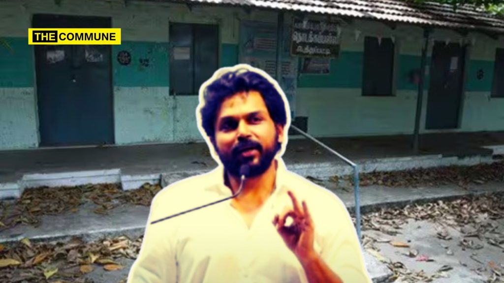 dmk stooge karthi anbil mahesh excellent govt schools shut down tamil nadu tn zero enrollment