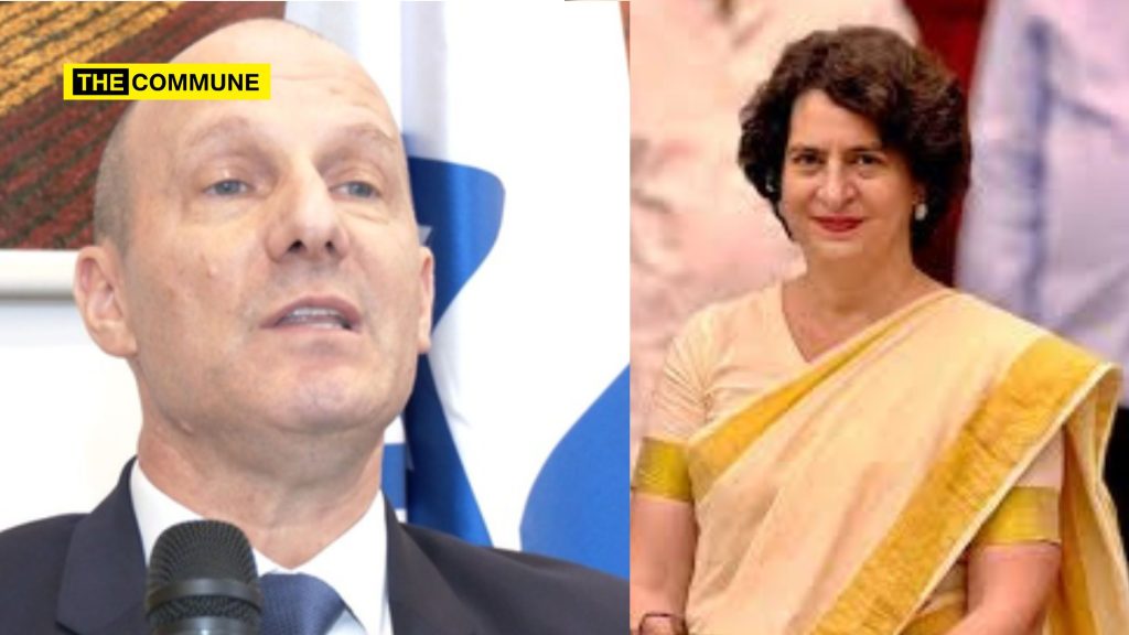 israeli envoy priyanka gandhi congress genocide palestine