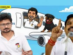 AIADMK Alleges Udhayanidhi Stalin Flew Off To Dubai With His Pet Dog In Chartered Flight After Customary Photoshoot In Karur Stampede AIADMK Alleges-Udhayanidhi-Stalin-Flew-Off-With-His-Pet-Dog-In-Chartered-Fligt-After-Customary-Photoshoot-In-Karur-Stampede-1024x576