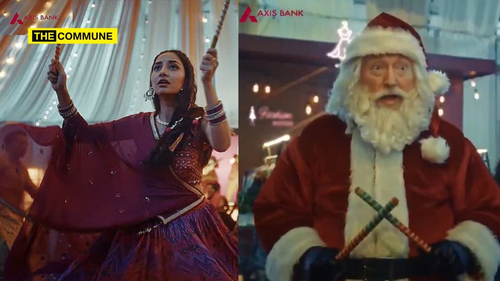 Axis Bank Tries To Christianize Navratri Celebrations By Inserting Santa Claus In Promo Video, Deletes Video From X Handle After Backlash
