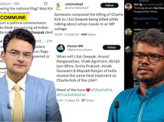 Indian Leftists And ‘Liberals’ Fantasize About J Sai Deepak, Anand Ranganathan, Meeting The Fate Of Charlie Kirk sai deepak anand ranganathan charlie kirk