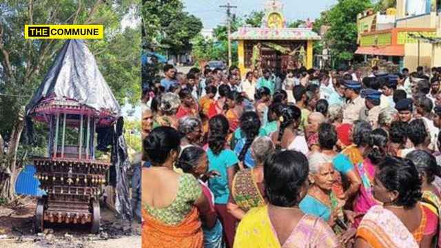 Temple Chariot Set on Fire in Puthagaram, Villagers Protest Heavy Police Deployment