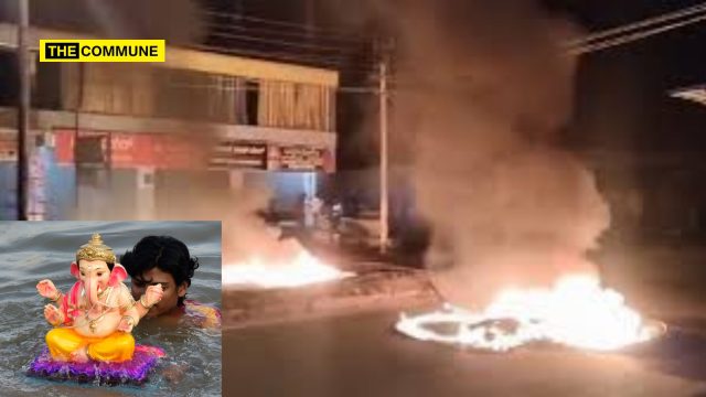 ganesh visarjan stone pelting violence mandya maddur karnataka
