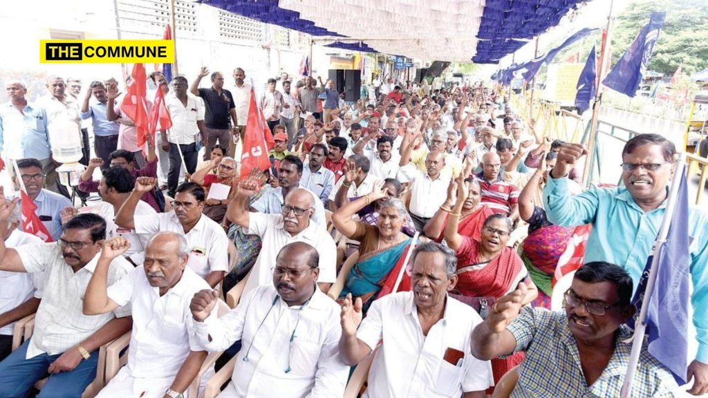 transport workers strike protest chennai citu