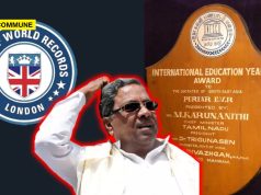 Karnataka Congress ‘UNESCO Mandram Award’ Moment? The Reality Of CM Siddaramaiah’s London Book Of World Records Claim Karnataka Congress' 'UNESCO Mandram Award' Moment - CM Siddaramaiah Claims State Won 'Historic World Records'
