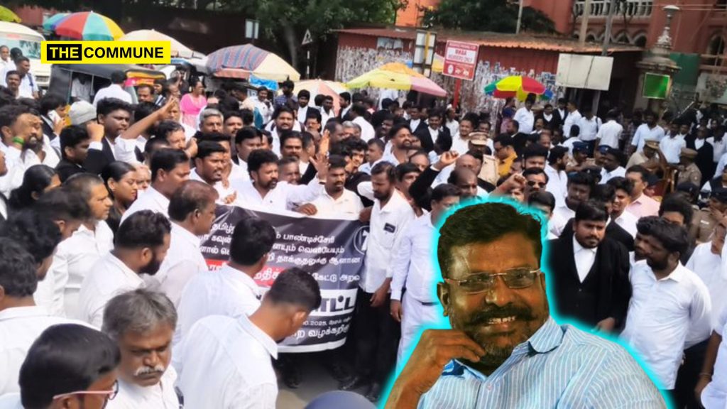 Lawyers Protest Against VCK MP Thirumavalavan Outside Madras High Court, Demand Action Against Him