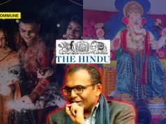 The Hindu Journo Varghese K George Gives Sermons On How Hindus Should Celebrate Festivals In Christian Nations