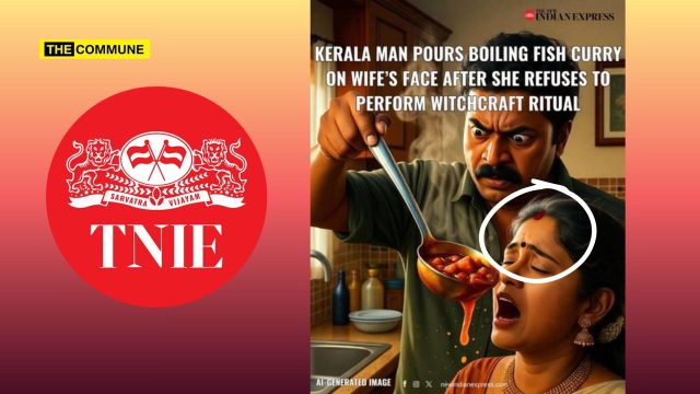 The New Indian Express Uses Hindu Family Imagery To Depict Crime Committed By Islamist