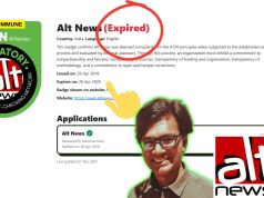 Alt News’ IFCN Certification Expired In 2020, Yet Islamo-Leftist Mohammed Zubair Masquerades As A Fact-Checker