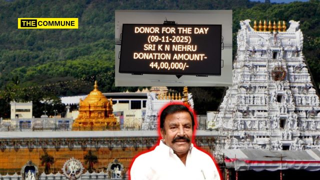 Cash-For-Jobs Scam Accused DMK Minister KN Nehru Donates ₹44 Lakhs For Annadanam At Tirumala For His Birthday