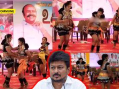 DMK Hires Scantily Clad Female Dancers To Celebrate Udhayanidhi Stalin’s Birthday, DMK Minister Sits And Enjoys DMK Hires Scantily Clad Female Dancers To Celebrate Udhayanidhi Stalin's Birthday