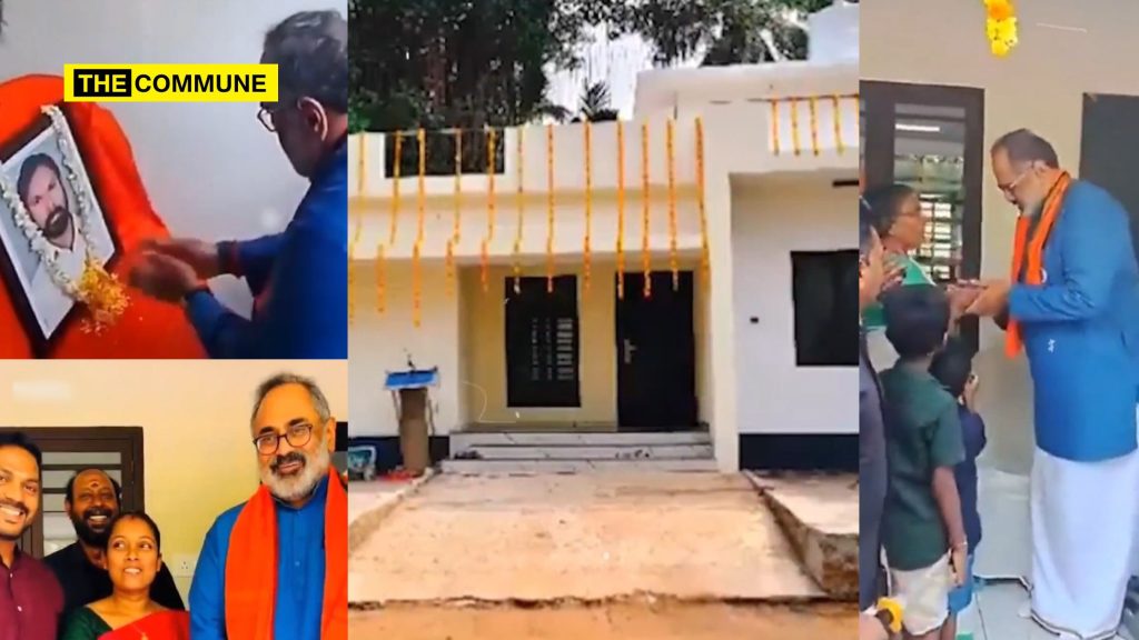 Kerala BJP Hands Over New Home To Family Of Slain RSS Worker Baiju After Alleged Denial Of PMAY Support By Communist Govt