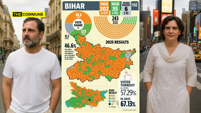 Rahul Gandhi Reportedly In Europe And Priyanka In New York Even As Congress Faces Humiliating Defeat In Bihar Elections