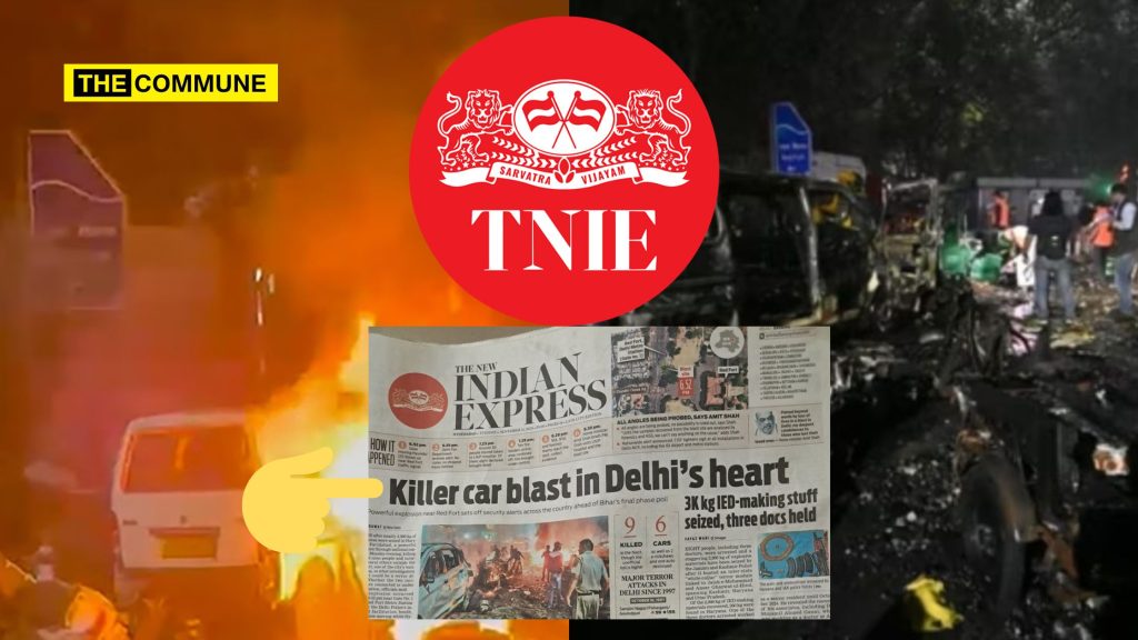 The New Indian Express Blames Killer Car For Blast In Delhi
