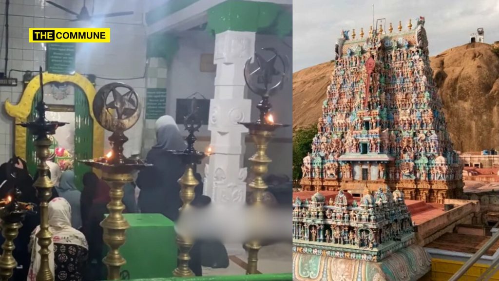 As DMK Govt Prevents Hindus From Lighting Deepam At Thirupparankundram Hill, Muslims Themselves Light A Kuthuvilakku (Traditional Hindu-Style Lamp) Inside Sikandar Dargah