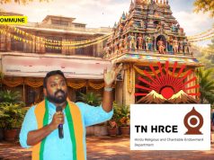 BJP Leader SG Suryah Flags Alleged DMK Use Of HR&CE-Administered Temple Property In Velachery For BLA2 Meeting, Govt Reportedly ‘Shuffling’ RTI BJP Leader SG Suryah Flags Alleged DMK Use Of HR&CE-Administered Temple Property In Velachery For BLA2 Meeting, Govt Reportedly ‘Shuffling’ RTI