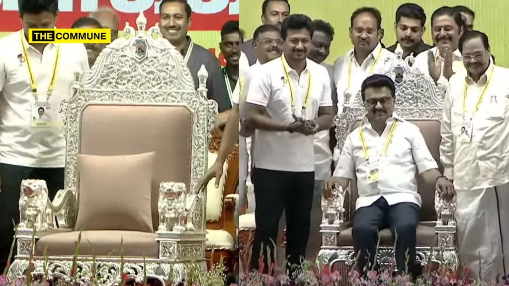 Dravidian Model: DMK Gifts Stalin A Silver Throne