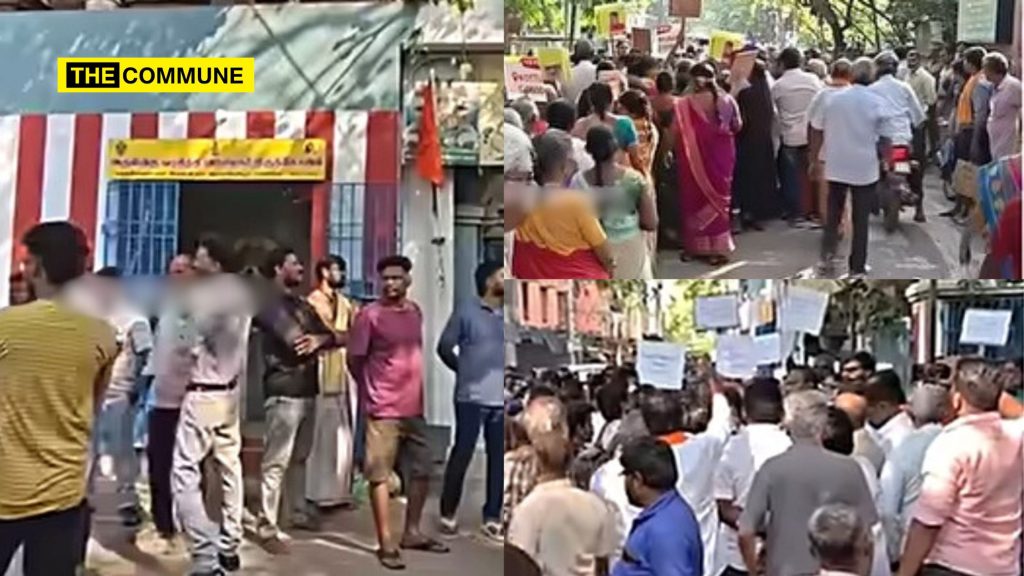 Residents protest in Thiruvanmiyur As Corporation Moves To Demolish 45-Year-Old Vinayagar Temple
