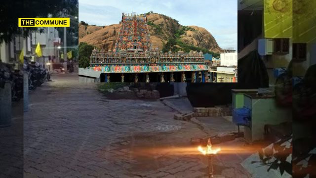 Thiruparankundram Residents Light Lamps, Hoist Murugan Flags In Solidarity Urging DMK Govt To Respect Court Order And Allow Hindus To Light Deepam Atop Murugan Temple Hill