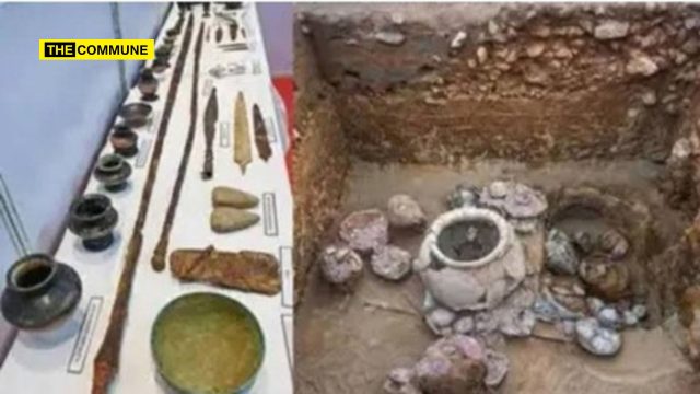 8-Foot Iron Spear Dating To 3345 BCE Unearthed At Iron Age Burial Site In Tamil Nadu