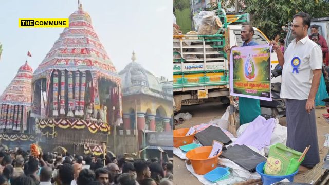 As 5 Lakh Devotees Assemble For Chidambaram Nataraja Temple Car Festival, Parivaran Sanrakshan Leads Cleanliness Drive Pariavaran Sanrakshan chidambaram car festival