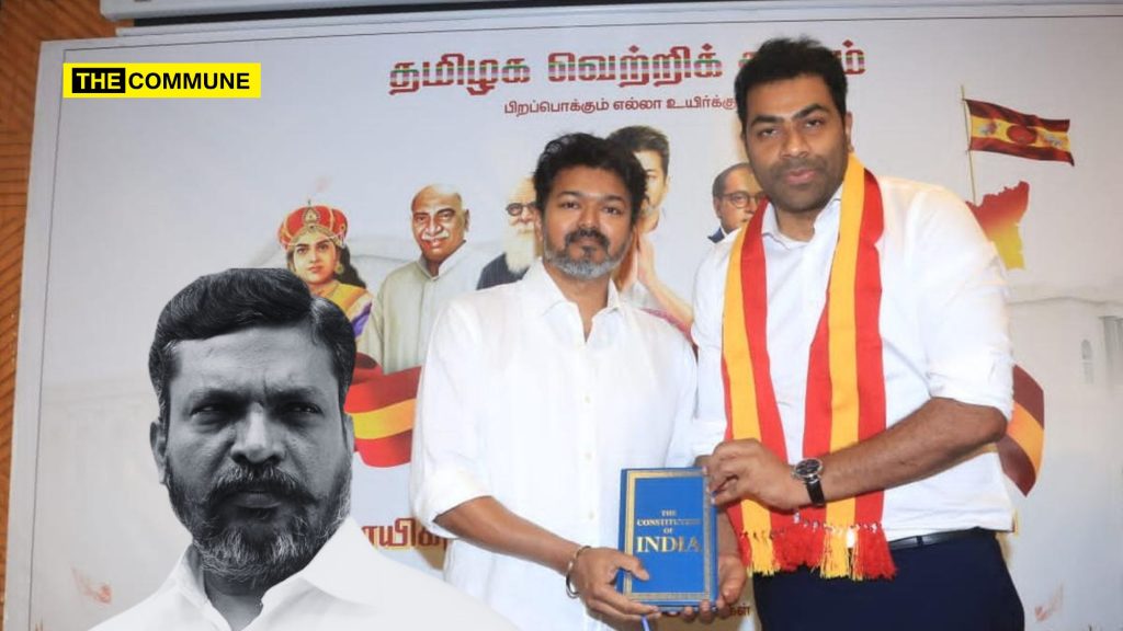 "He Is In LKG, You Made Him Your Leader", VCK Chief Thirumavalavan Takes A Dig At Actor Vijay & Aadhav Arjuna